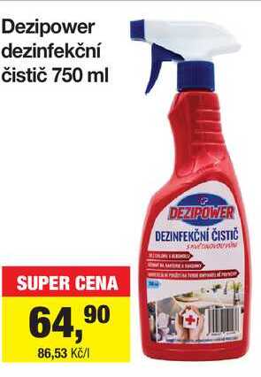 Dezipower dezinfekční čistič 750 ml 