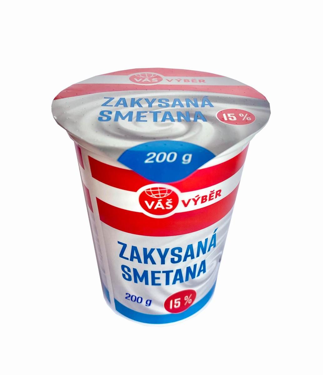 VÁŠ VÝBĚR Zakysaná smetana, 200 g v akci