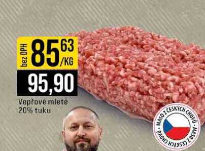 Vepřové mleté 20% tuku 1kg