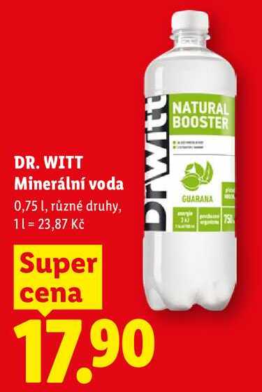 DR. WITT Minerální voda, 0,75 l