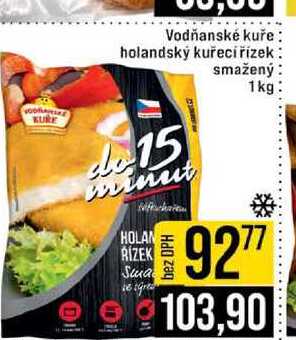 Vodňanské kuře holandský kuřecí řízek smažený 1 kg