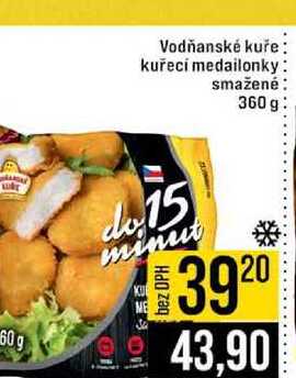 Vodňanské kuře kuřecí medailonky smažené 360 g