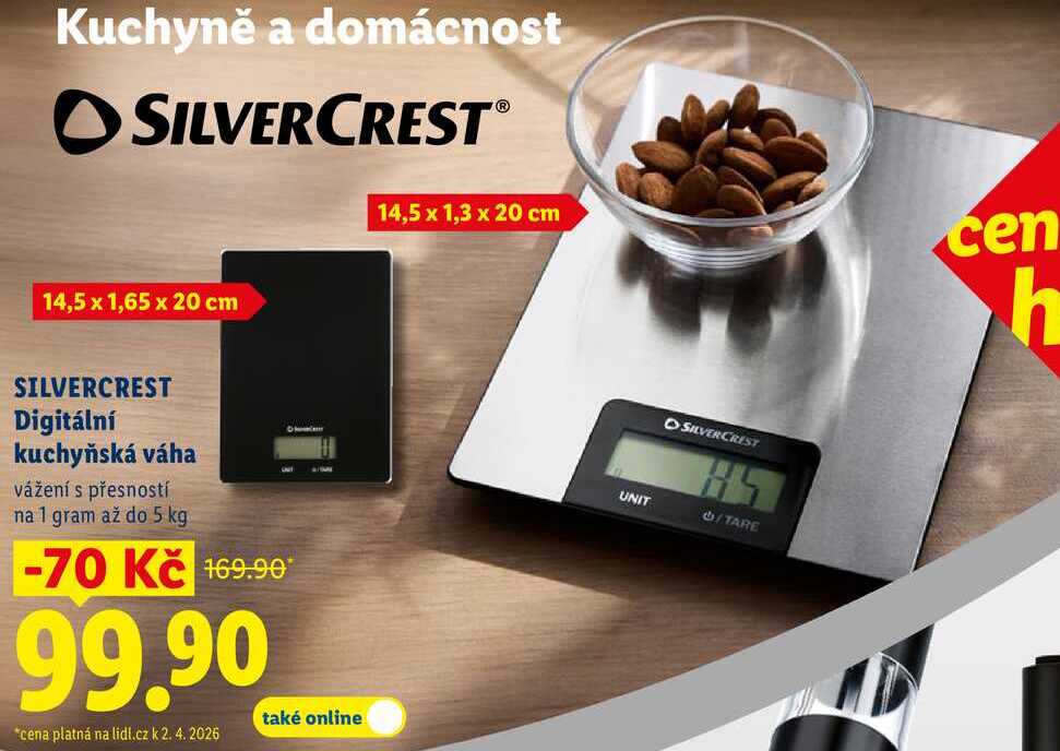 SILVERCREST Digitální kuchyňská váha 