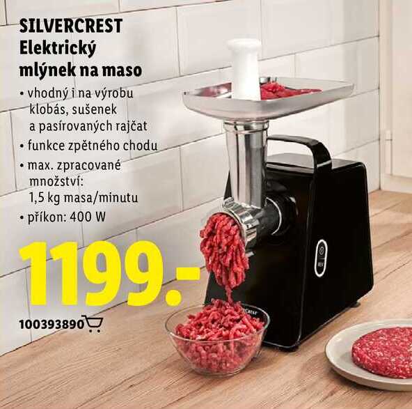 SILVERCREST Elektrický mlýnek na maso 