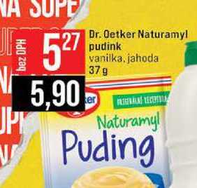 Dr. Oetker Naturamyl pudink vanilka, jahoda 37 g