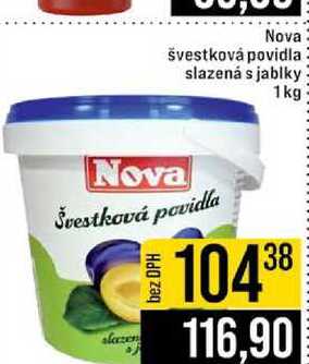 Nova švestková povidla slazená s jablky 1kg 