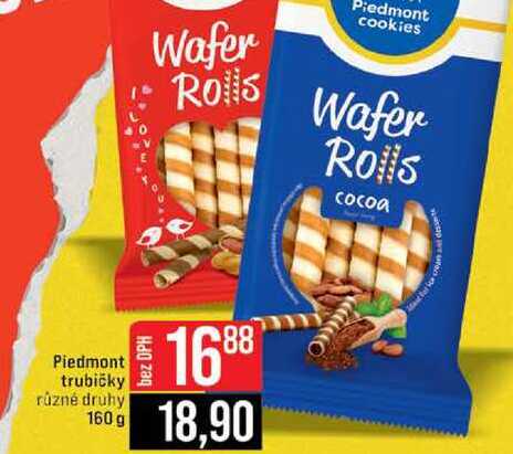 Piedmont trubičky různé druhy 160 g