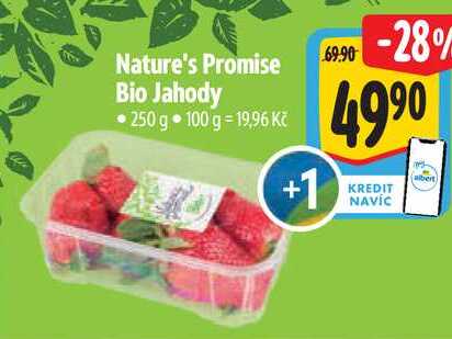 Nature's Promise Bio Jahody, 250 g 
