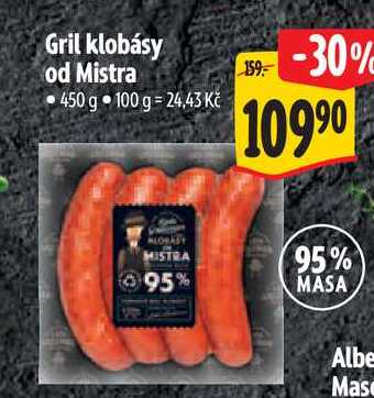 Gril klobásy od Mistra, 450 g 