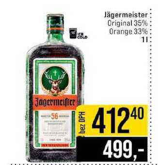 Jägermeister Original 35% Orange 33% 1l