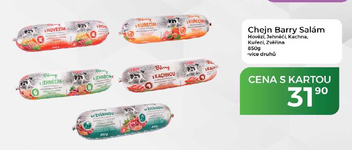 Chejn Barry Salám Hovězí, Jehněčí, Kachna, Kuřecí, Zvěřina 850g