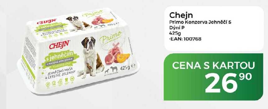 Chejn Primo Konzerva Jehněčí s dýni 425g