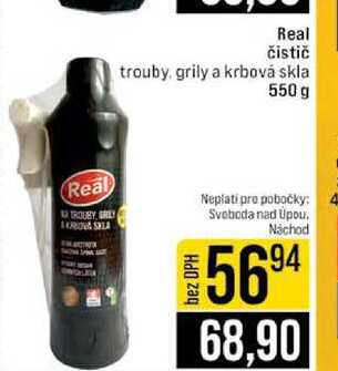 Real čistič trouby, grily a krbová skla 550 g 