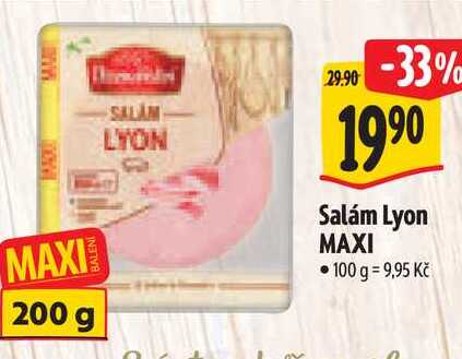 Salám Lyon MAXI, 200 g