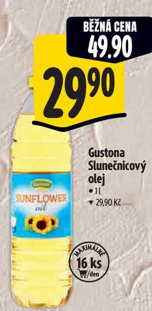 Gustona Slunečnicový olej, 1 l