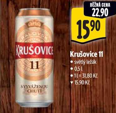 Krušovice 11, 0,5 l