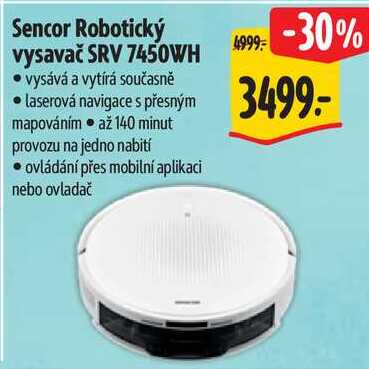 Sencor Robotický vysavač SRV 7450WH