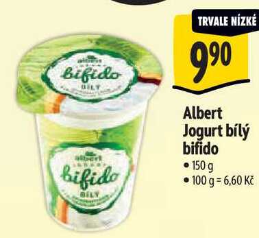 Albert Jogurt bílý bifido, 150 g 