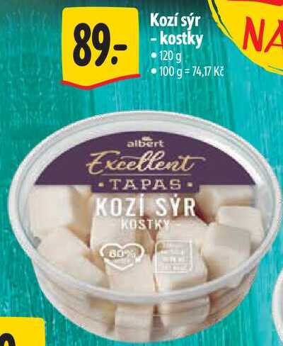 Kozí sýr -kostky, 120 g