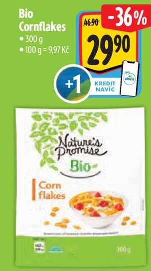 Bio Cornflakes, 300 g •