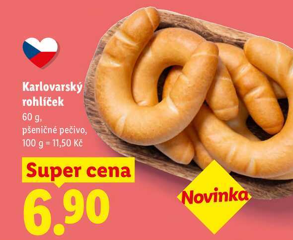 Karlovarský rohlíček, 60 g