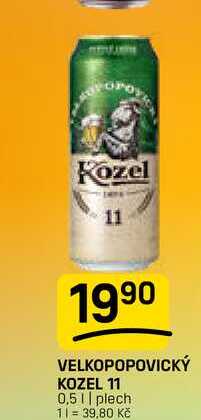 VELKOPOPOVICKÝ KOZEL 11 0,5l, plech