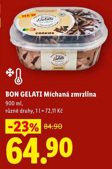 BON GELATI Míchaná zmrzlina, 900 ml