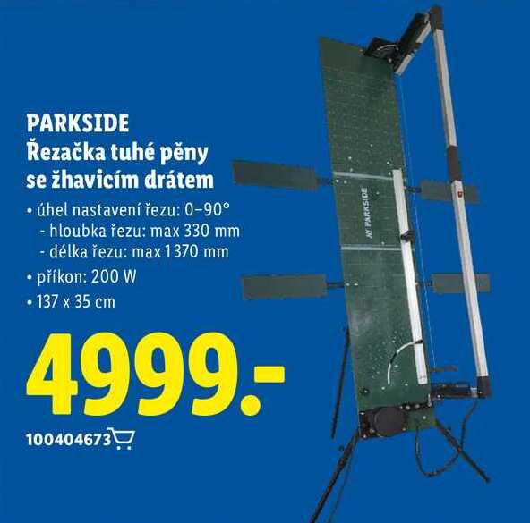 PARKSIDE Řezačka tuhé pěny se žhavicím drátem