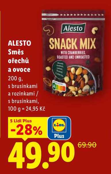 ALESTO Směs ořechů a ovoce, 200 g