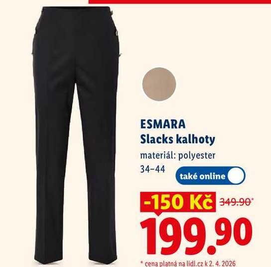 ESMARA Slacks kalhoty