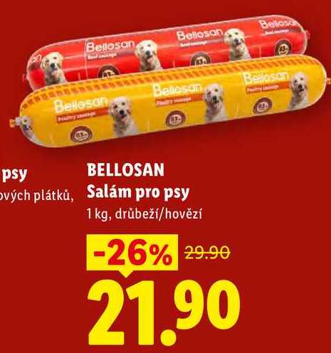 BELLOSAN Salám pro psy, 1 kg