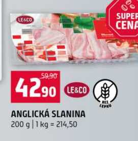 LESCO ANGLICKÁ SLANINA 200 g 