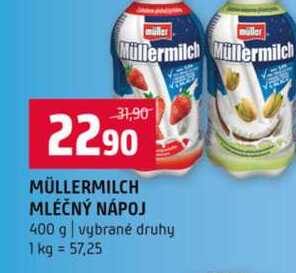 MÜLLERMILCH MLÉČNÝ NÁPOJ 400 g vybrané druhy