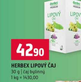 HERBEX LIPOVÝ ČAJ 30 g čaj bylinný