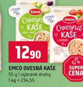 EMCO OVESNÁ KAŠE 55 g vybrané druhy 