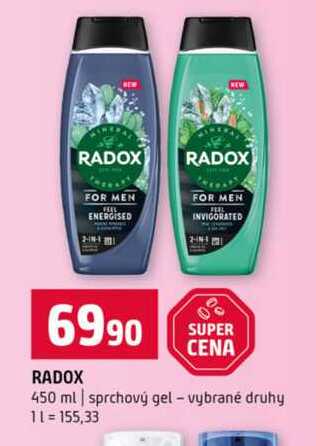 RADOX 450 ml sprchový gel vybrané druhy 