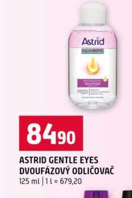 ASTRID GENTLE EYES DVOUFÁZOVÝ ODLIČOVAČ 125 ml