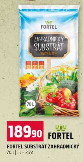FORTEL SUBSTRÁT ZAHRADNICKÝ 70l