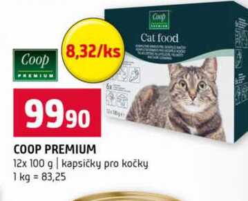 COOP PREMIUM 12x 100 g kapsičky pro kočky