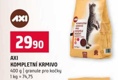 AXI KOMPLETNÍ KRMIVO 400 g granule pro kočky