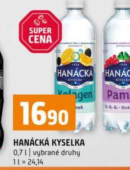 HANÁCKÁ KYSELKA 0,7l vybrané druhy