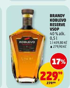 BRANDY KOBLEVO RESERVE VSOP, 0,5 l
