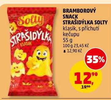 BRAMBOROVÝ SNACK STRAŠIDÝLKA SOLTY, 55 g