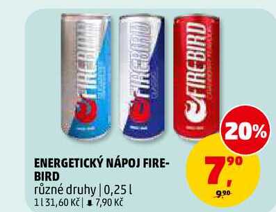 ENERGETICKÝ NÁPOJ FIRE-BIRD, 0,25 l