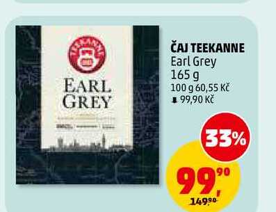ČAJ TEEKANNE Earl Grey, 165 g