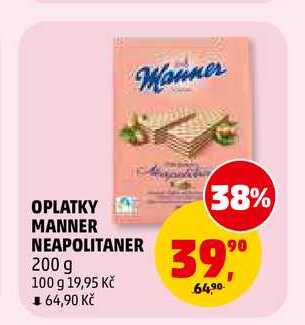 OPLATKY MANNER NEAPOLITANER, 200 g v akci