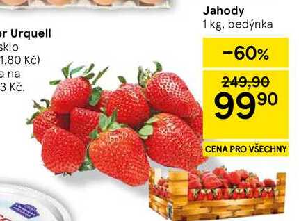 Jahody, 1 kg, bedýnka 