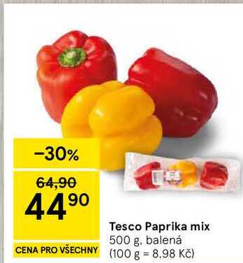 Tesco Paprika mix, 500 g, balená