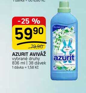 AZURIT AVIVÁŽ vybrané druhy 836 ml | 38 dávek