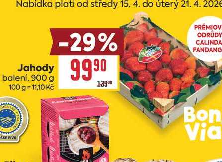 Jahody balení, 900 g